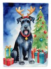 Giant Schnauzer Pointer Christmas Reindeer Flag Canvas House Size Dac7790Chf