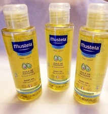 Mustela Baby Oil X3 Moisturizing Massage Natural Avocado Pomegranate 3.38 oz
