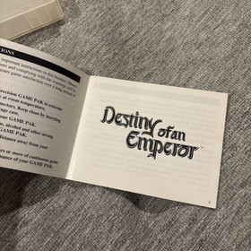 Destiny of an Emperor (NES) Cartridge & Manual OEM case,TESTED