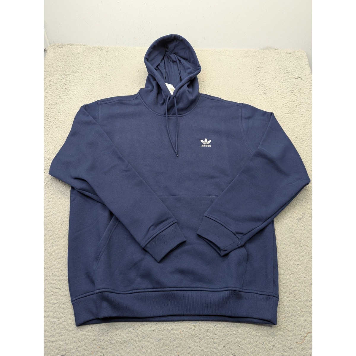 希少 iDA sply NAVY IDA HOODIE xsサイズ 円堂守着用 Adidas Originals Mens ESS HD Trefoil Hoodie Night Indigo Navy Blue