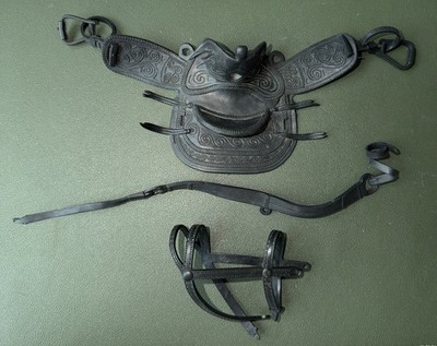 Vintage 1973 Gabriel Lone Ranger Saddle Bridle Tack for Horse Silver