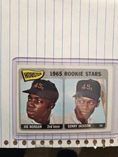 MLB Topps 1965 Houston's Rookie Stars Joe Morgan & Sonny Jackson Baseball Card. rookie card picture