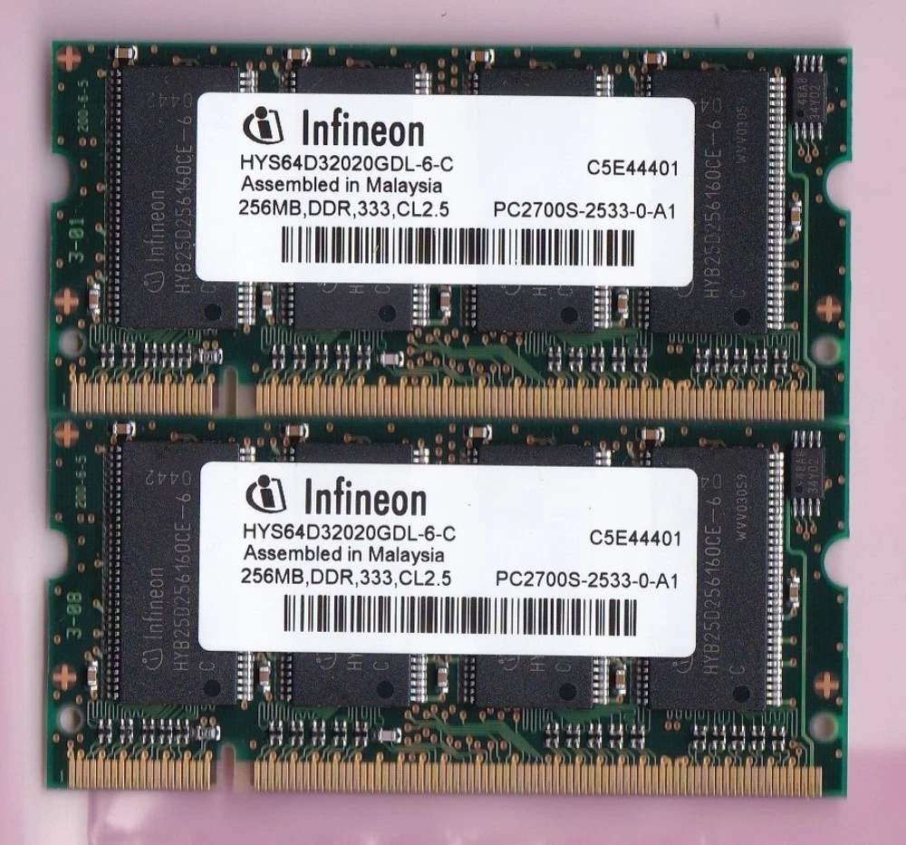 希少 Samsung DDR333 256MB×2枚 PC2700 CL2.5 256MB DDR-333 Computer RAM | Updated Oct 2026