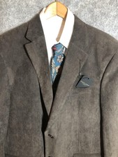 Pronto Uomo Blazer 46R Brown Corduroy Sport Coat 2 Button New with Tags