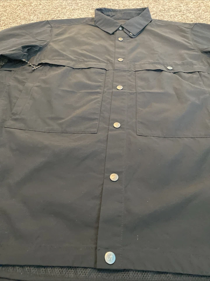 Jaqueta de Vento Fjallraven X Specialized Riders - Masculina (M) - Preta, À Prova de Vento, Bicicleta - Imagem 3 de 4