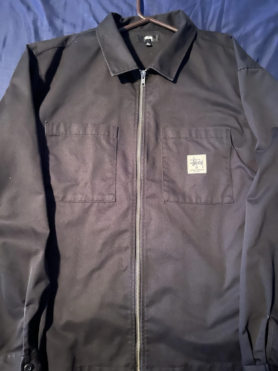 Stussy Zip Work Shirt L/S size Large | eBay