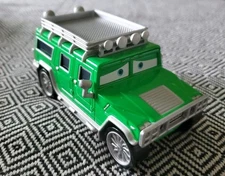 Disney Store Pixar Cars Exclusive TJ Diecast 1:43 Green Hummer