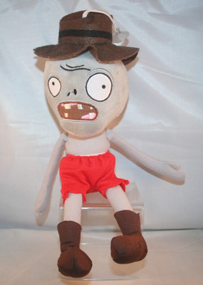 Plants vs Zombies Soft Plush Toy 12'' Cowboy w/suction Cup *no coat* - Pre-Owned