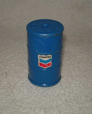 Tonka Chevron Blue Plastic Barrel with Decal