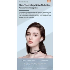 Language Translator Earbuds  5.3 144 Online Languages Intelligent