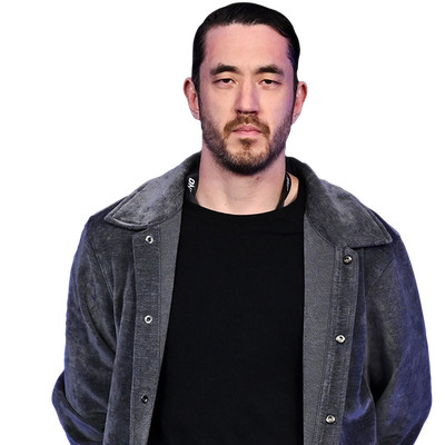 Andrew Koji (Blue Jacket) Half Body Buddy Cutout