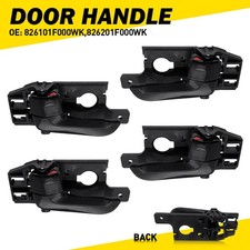 Fits 2005-2010 Kia Sportage Inside Interior Door Handle Right & Left Black Set