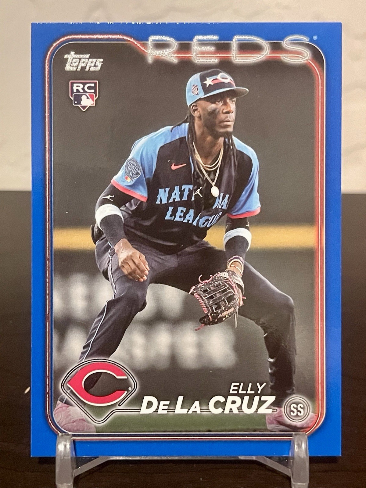2024 Topps Update Elly De La Cruz All Star Game Blue Parallel RC #ASG-44 Reds