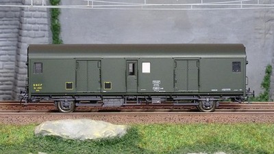 Models World 30314 Gepäckwagen, SNCF, Dd2ai, Grün 301, Kennzeichnung 1964, Lichter