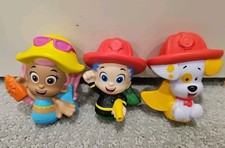 Lot of 3 Nickelodeon Bubble Guppies Bath Squirter Figure Water Molly Gil Puppy
