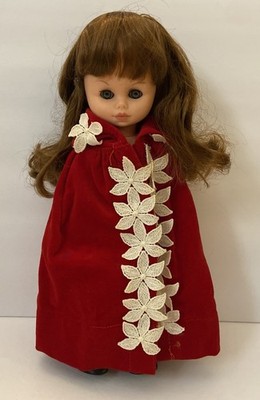 Vintage Blink Eyes 11  Furga Clone Little Red Riding Hood Doll Unbranded  J24