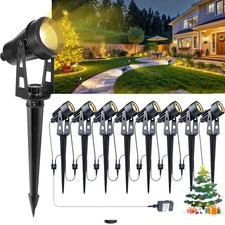 6/8pcs Garden Spike Lights, Waterproof Outdoor Spotlights Mains Powered For Tree