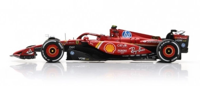 LOOK SMART, FERRARI SF-24 #55 4° GP Monza 2024 C.SAINZ, 1/43,  LOSLSF1066 - Immagine 4 di 4