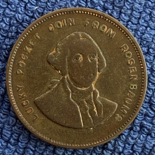 ROSENBAUM’s STORE Gent Furnishers Trade Token Jewish New York George ...
