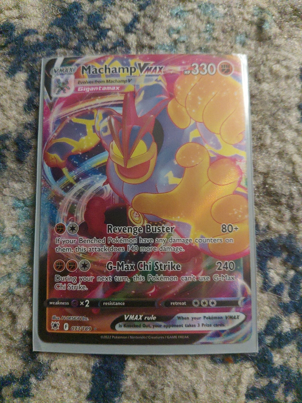 Pokémon TCG Machamp VMAX 073/189 Astral Radiance Full Art Ultra Rare
