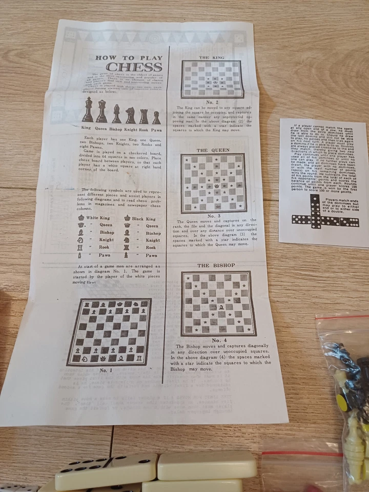 Backgammon, Dominoes, Chess, Checkers Set with Carry Case VGC 100% Complete - Image 4 of 4