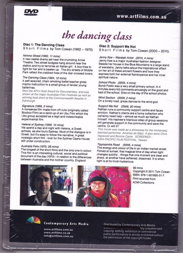 The Dancing Class - DVD Tom Cowan Short Films (Brand New Sealed) - Picture 2 of 2