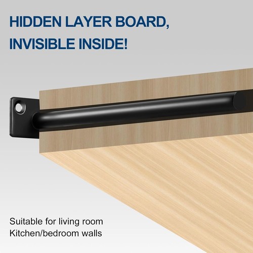 12 Pcs Heavy-Duty 10" Solid Steel Floating Shelf Brackets - Invisible Support - Picture 6 of 9
