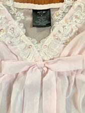 APT. 9 Intimates Babydoll Beaded Light Pink Nightgown Lingerie Size Small NWT