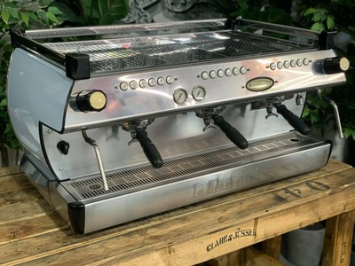 LA MARZOCCO GB5 3 GRUPPE CUSTOM DUSTY BLUE ESPRESSO-KAFFEEMASCHINE KOMMERZIELL