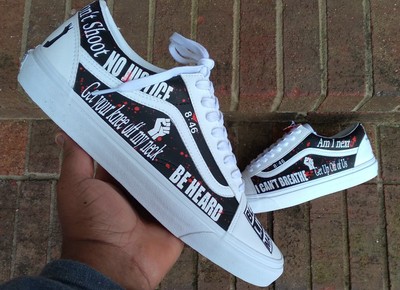 vans black custom