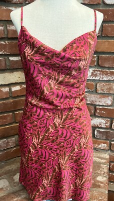 NWT Urban Outfitters Pink Rose Satin Mini Dress Size S | eBay