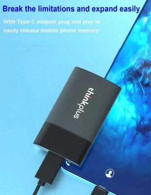 Lenovo thinkplus US202 Portable SSD 2TB Solid State Drive USB3.1