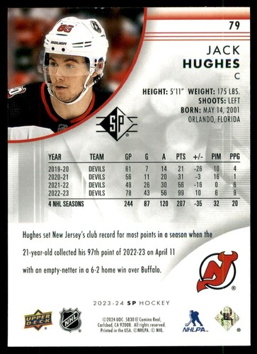 2023-24 SP HOCKEY BASE CARDS - PICK FROM LIST - U PICK - Picture 160 of 202