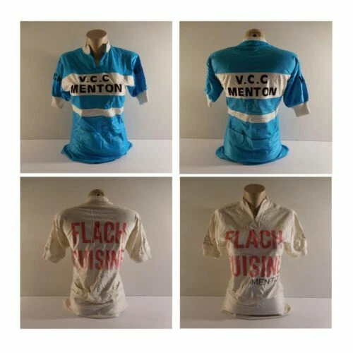 Maillot, T-shirts de collection sur le cyclisme, provenance Club français