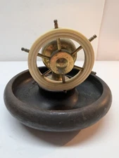Bakelite Brass G.H.S. Ship Wheel Vice Nutcracker 1940s Mid Century Made England