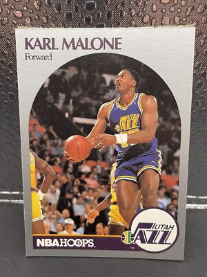 Karl Malone -Card#292 Rare 1990 MVP NBA Hoop- MINT