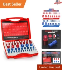 Nut and Bolt Thread Checker Gauge - 23 Inch & 25 Metric Fastener Organizer