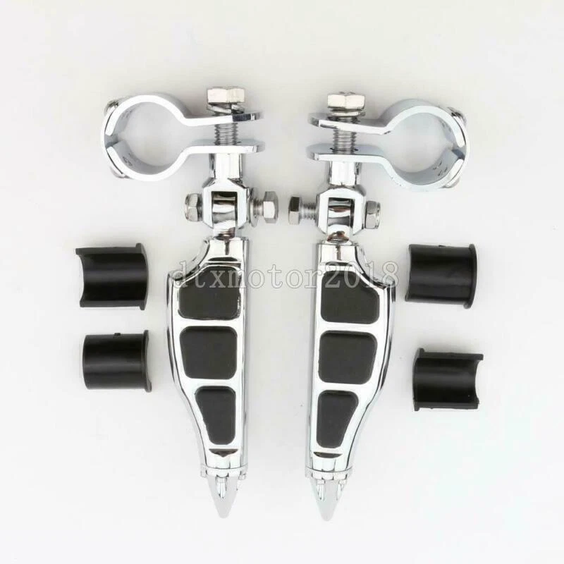 1" 1-1/4" Foot Pegs Rest Clamps For Suzuki Intruder VS 700 750 800 1400 1500 Foto 3 de 4