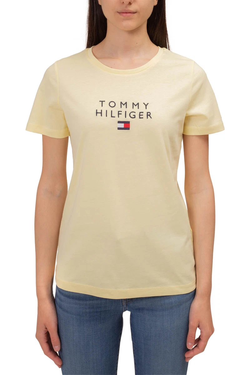 TOMMY HILFIGER - T-shirt donna basic con ricamo logo