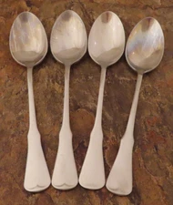 Oneida Patrick Henry Set of 4 Teaspoons Spoon Community Stainless Flatware Lot E