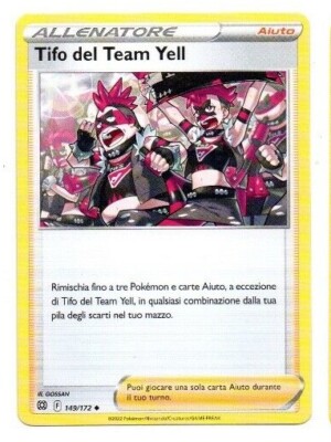 YELL's Cheer 149/172 TEAM TIFO - ITA MINT - Pokemon LEUCHTENDE STERNE