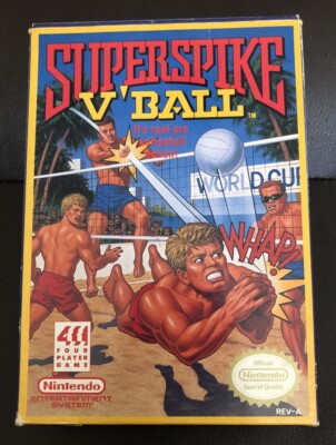 Super Spike V'Ball - Nintendo NES - Box w/ Manual And Game