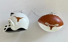 NCAA Texas Longhorns 2 Pack Christmas Tree Ornament Decoration Football