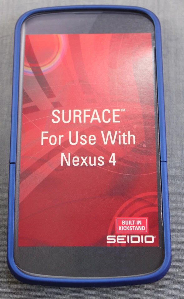 SEIDIO SURFACE ROYAL BLUE Combo Case Cover w Kickstand LG GOOGLE NEXUS 4 NWT $35 - Image 2 of 3