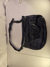 Black Geniune Leather Purse Vintage 1990s