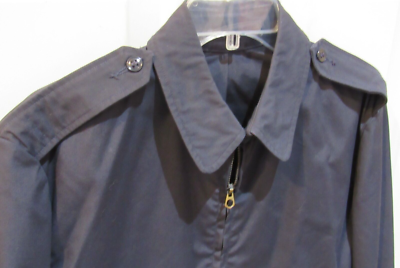 VTG 1977 US Air Force Jacket sz 40L Blue Poplin Zip Up Shade 1157