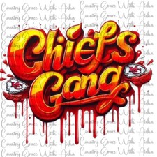 Sublimation Print Transfer Chiefs Gang Ready to Press Paper Ink Heat Transfer