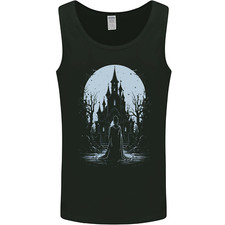 A Fantasy Haunted House Halloween Spooky Mens Vest Tank Top