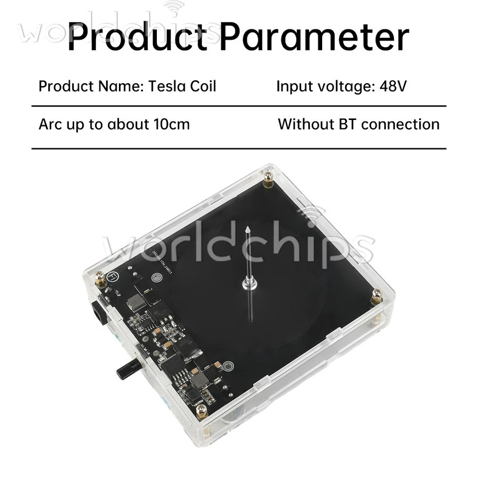 Tesla Spule Lichtbogen Generator Künstlicher Blitz Berührbar Lehrwerkzeug Wissenschaft - Bild 3 von 4