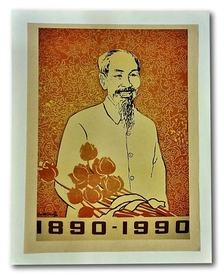 Vietnam Poster Propaganda 100th Anniversary of President Ho Chi Minh ...